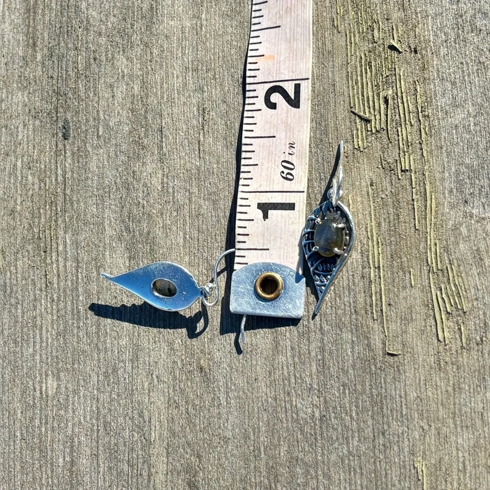 Labradorite Earrings - Picture 14 of 14